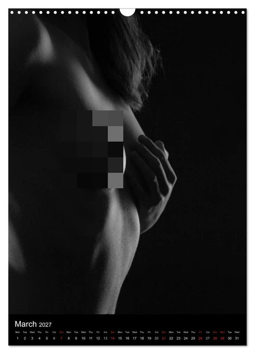 Erotic Silhouettes / UK-Version (CALVENDO Monthly Calendar 2027)
