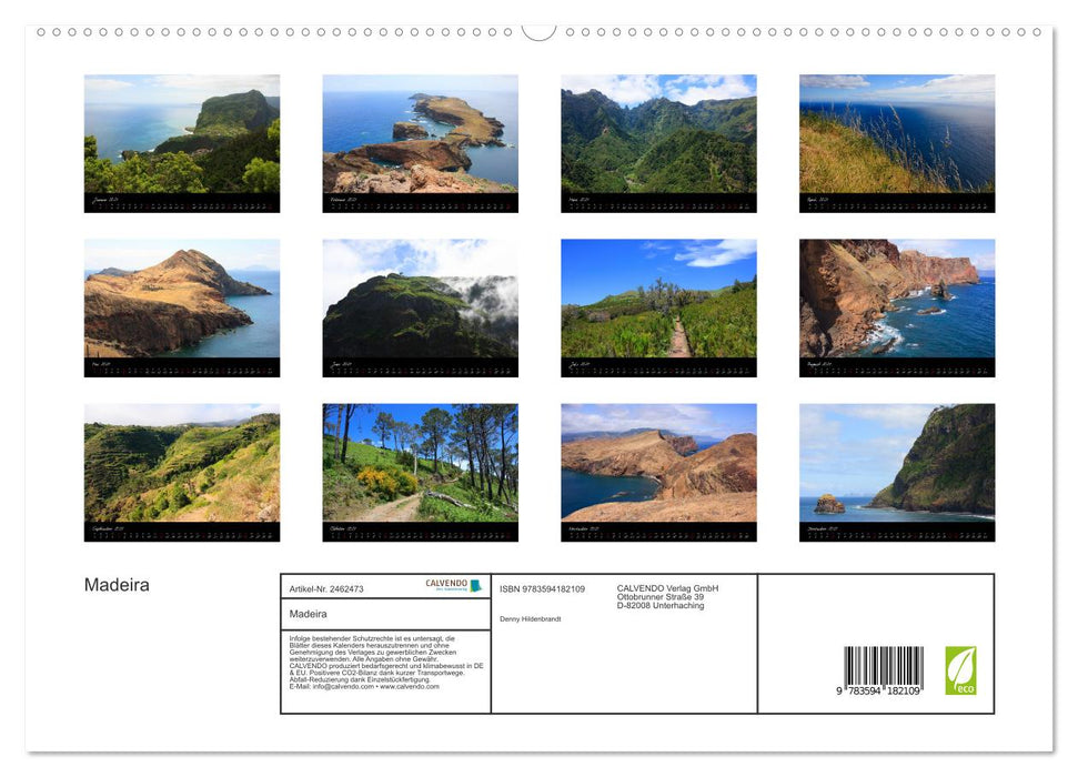 Madeira (CALVENDO Premium Wandkalender 2027)