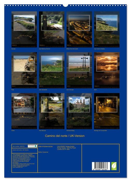Camino del norte / UK-Version (CALVENDO Premium-Calendar 2027)