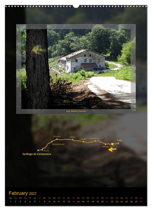 Camino del norte / UK-Version (CALVENDO Premium-Calendar 2027)