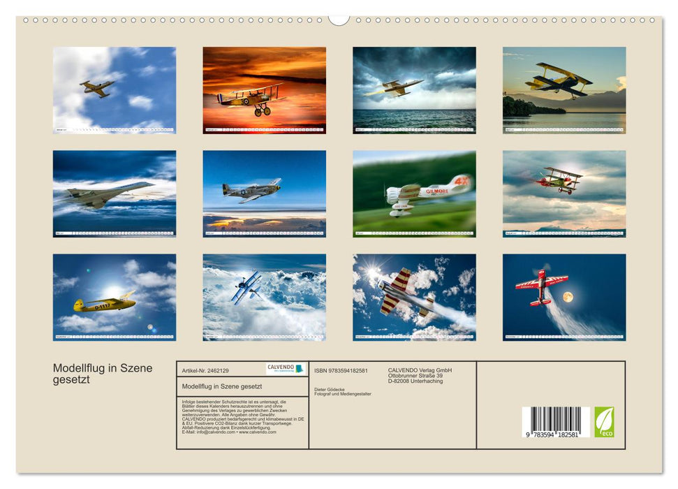 Modellflug in Szene gesetzt (CALVENDO Premium Wandkalender 2027)