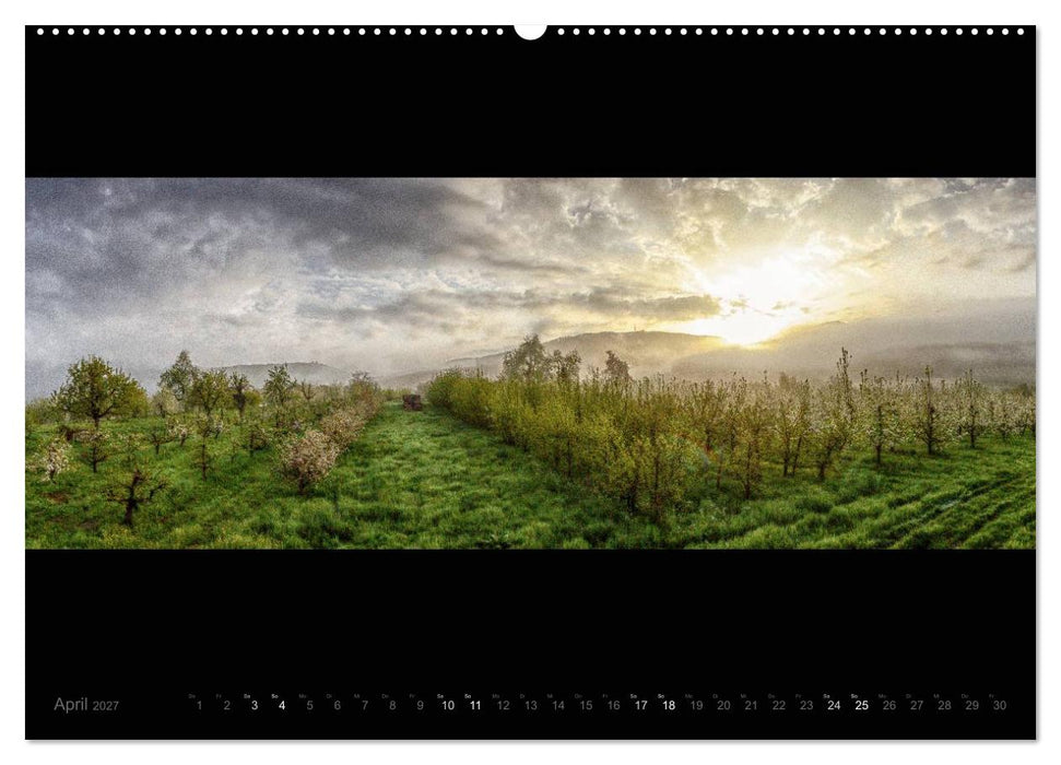Markgräflerland-Panoramen - Vier Jahreszeiten in der Toskana Deutschlands (CALVENDO Premium Wandkalender 2027)