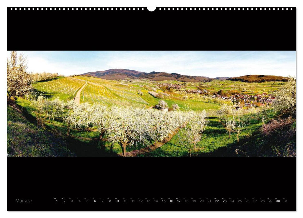 Markgräflerland-Panoramen - Vier Jahreszeiten in der Toskana Deutschlands (CALVENDO Premium Wandkalender 2027)