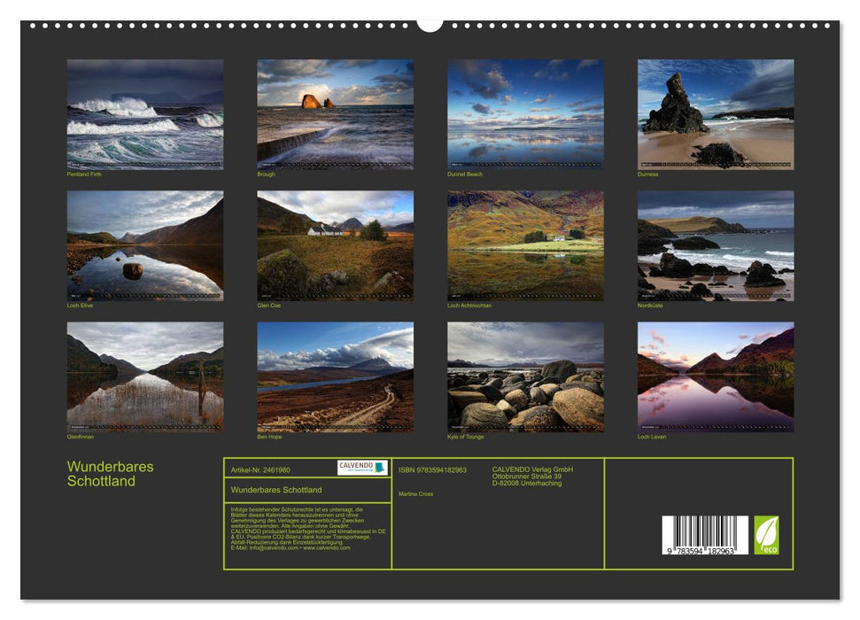 Wunderbares Schottland (CALVENDO Premium Wandkalender 2027)