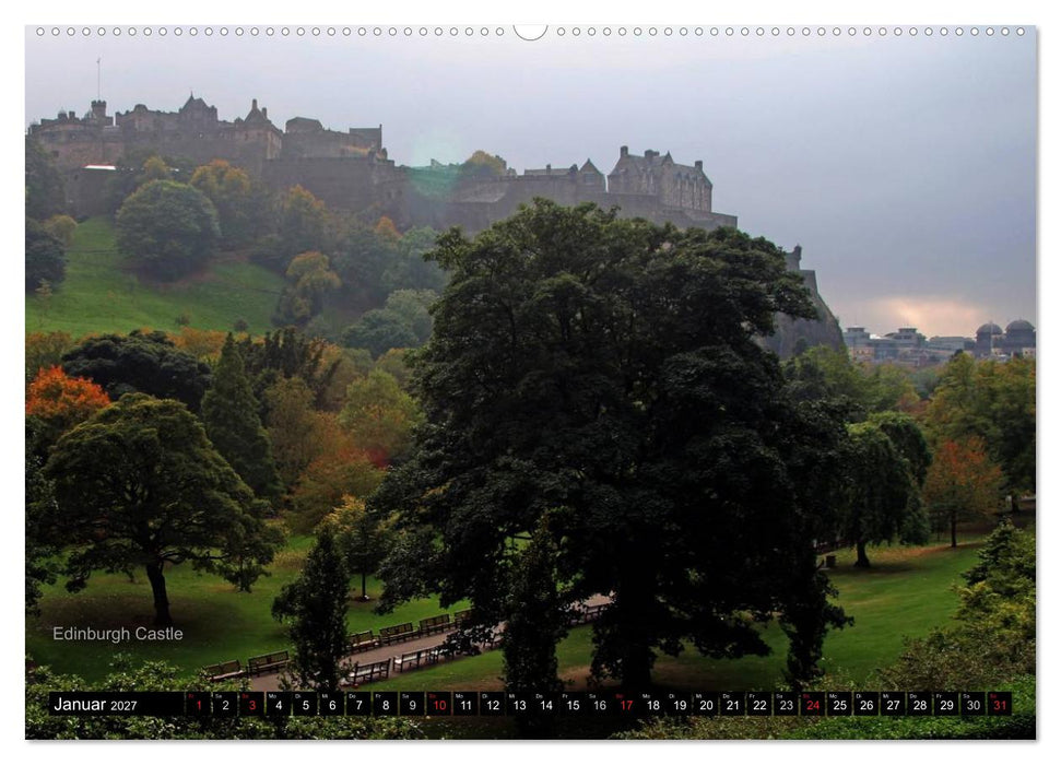 Schottland und Edinburgh (CALVENDO Wandkalender 2027)