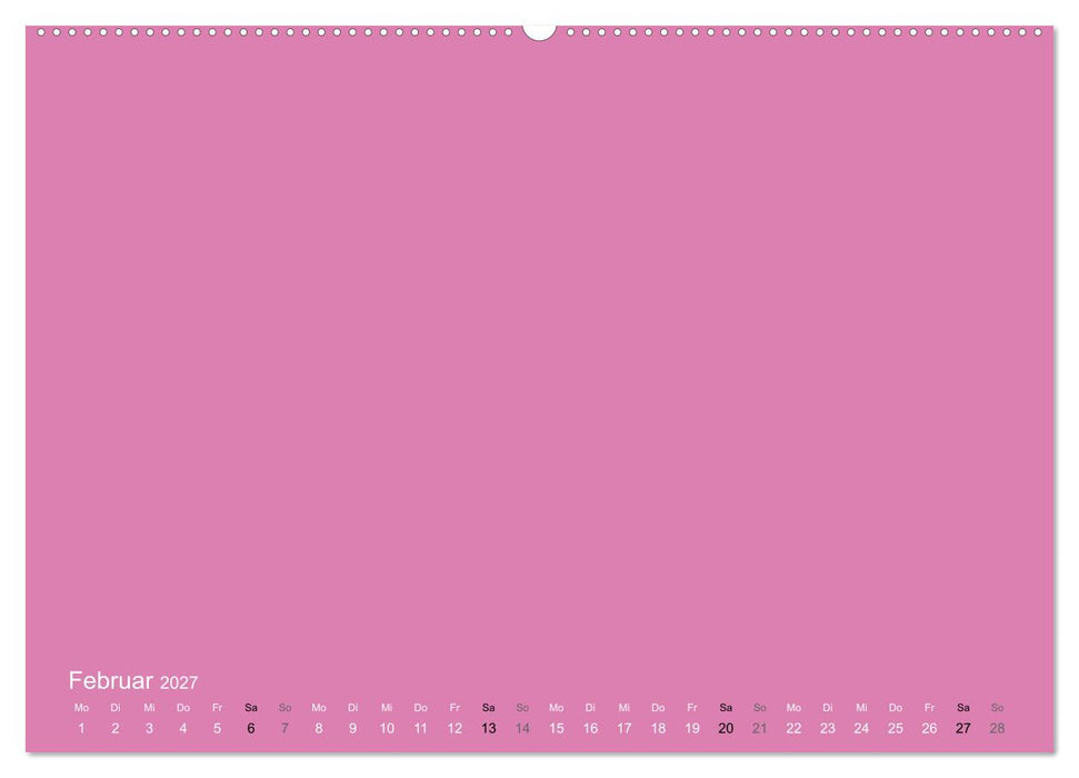 Bastelkalender - Pink (CALVENDO Wandkalender 2027)