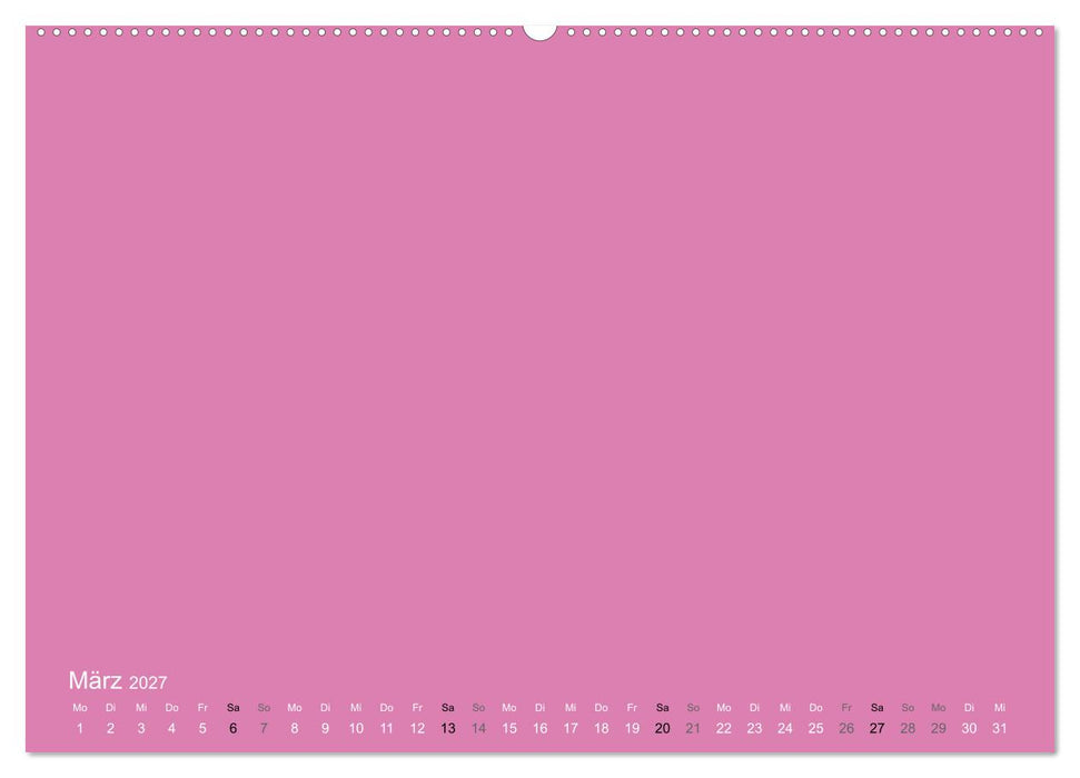 Bastelkalender - Pink (CALVENDO Wandkalender 2027)