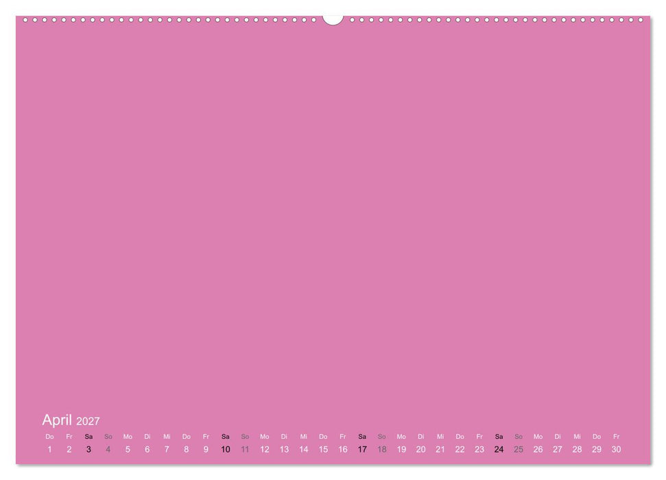 Bastelkalender - Pink (CALVENDO Wandkalender 2027)