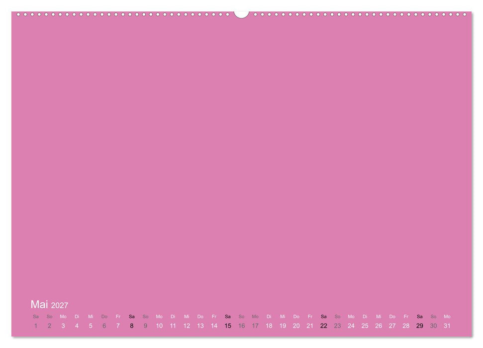 Bastelkalender - Pink (CALVENDO Wandkalender 2027)