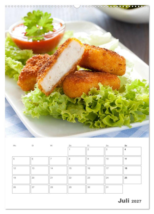 Herzhaft - Süß / Mein Küchenplaner (CALVENDO Premium Wandkalender 2027)