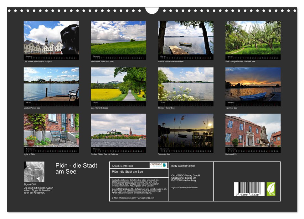 Plön - die Stadt am See (CALVENDO Wandkalender 2027)