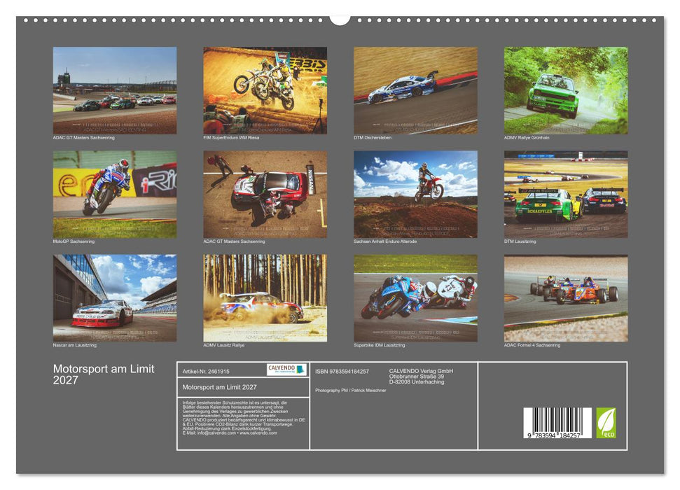 Motorsport am Limit 2027 (CALVENDO Premium Wandkalender 2027)
