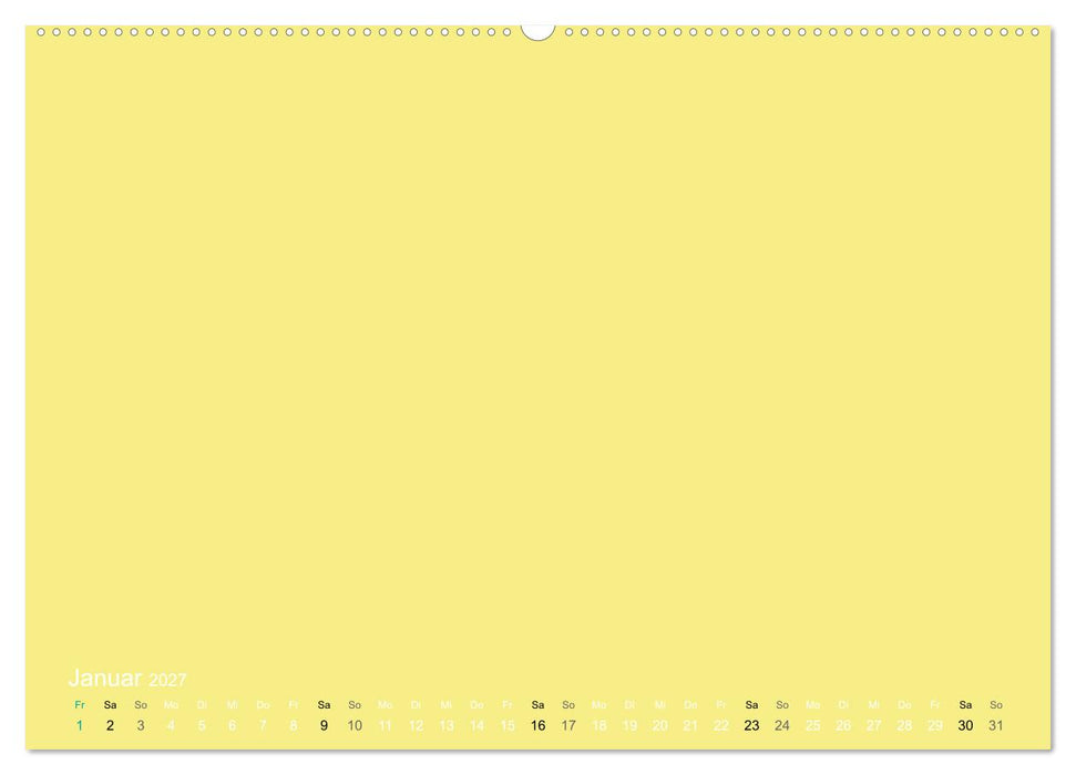 Bastelkalender - Gelb (CALVENDO Wandkalender 2027)