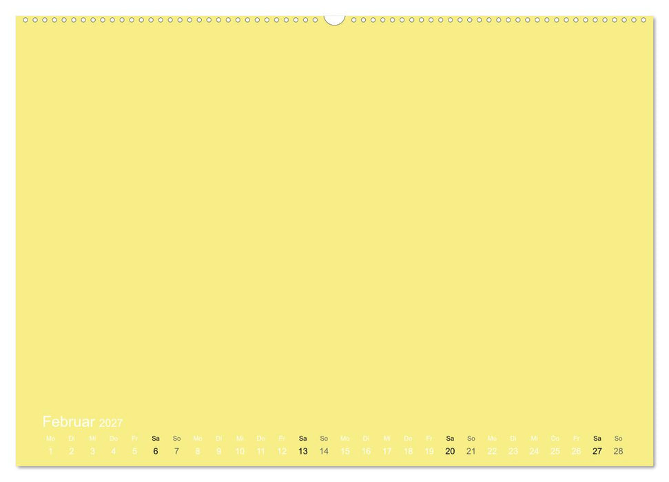 Bastelkalender - Gelb (CALVENDO Wandkalender 2027)
