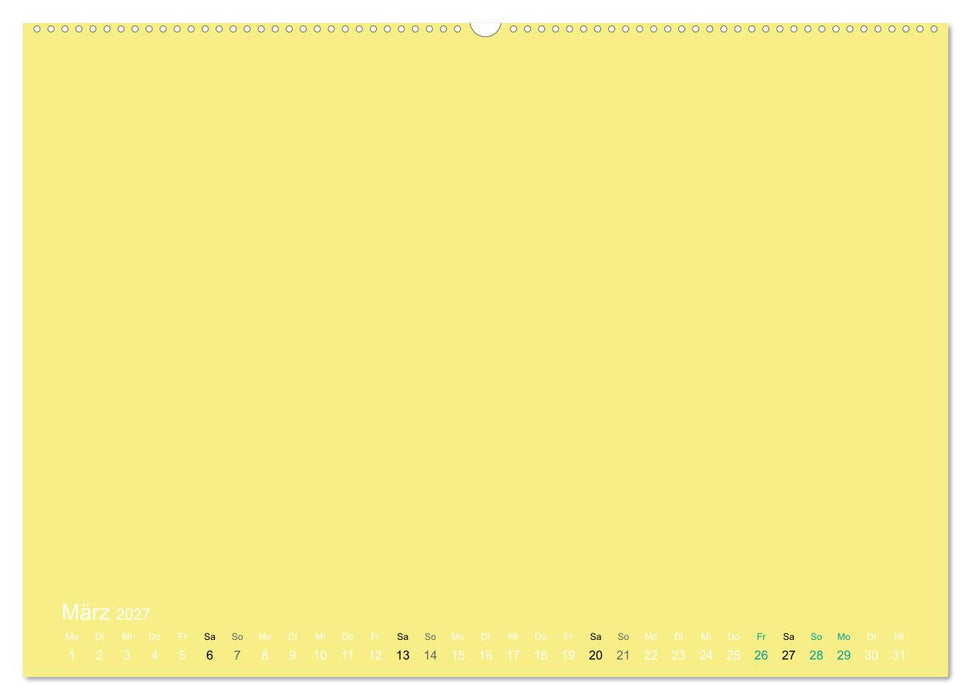 Bastelkalender - Gelb (CALVENDO Wandkalender 2027)