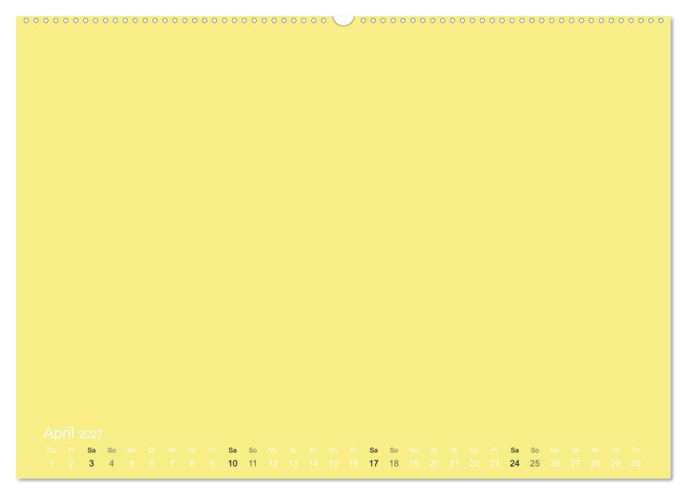 Bastelkalender - Gelb (CALVENDO Wandkalender 2027)