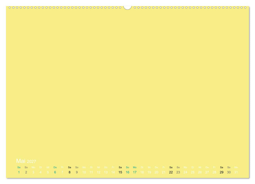 Bastelkalender - Gelb (CALVENDO Wandkalender 2027)