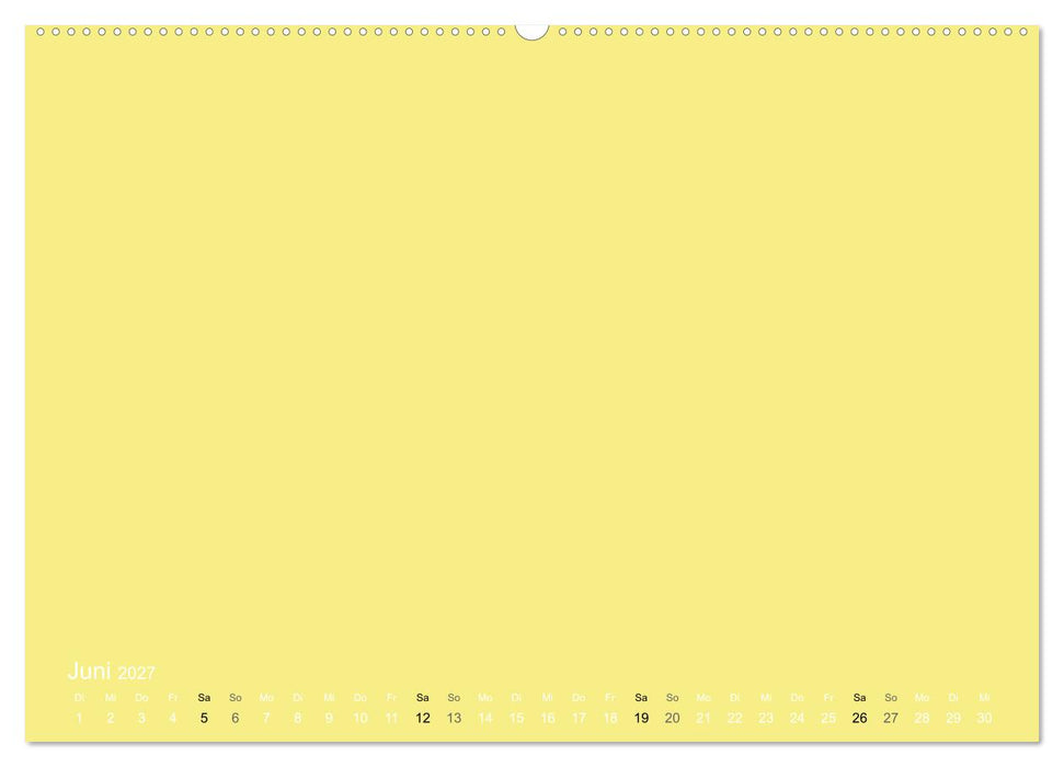 Bastelkalender - Gelb (CALVENDO Wandkalender 2027)