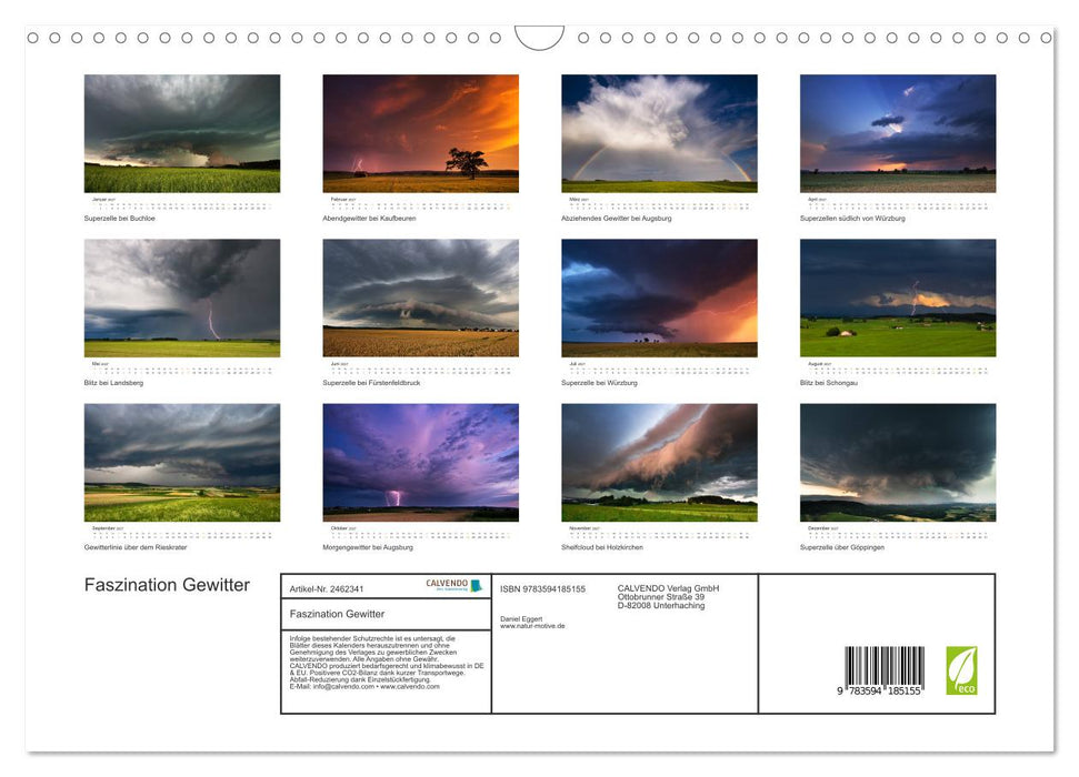 Faszination Gewitter (CALVENDO Wandkalender 2027)