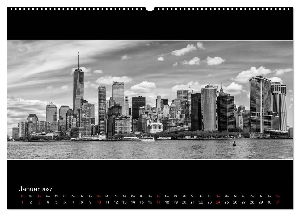 NEW YORK CITY Höhepunkte im Panoramaformat (CALVENDO Premium Wandkalender 2027)