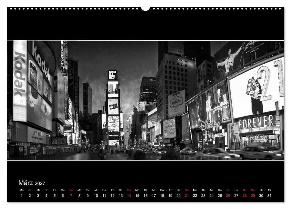 NEW YORK CITY Höhepunkte im Panoramaformat (CALVENDO Premium Wandkalender 2027)
