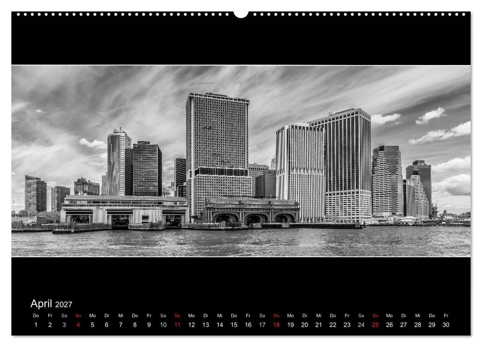 NEW YORK CITY Höhepunkte im Panoramaformat (CALVENDO Premium Wandkalender 2027)
