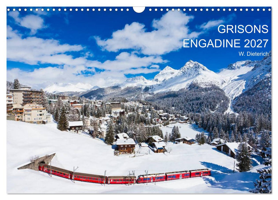 Grisons Engadine 2027 / UK-Version (CALVENDO Monthly Calendar 2027)