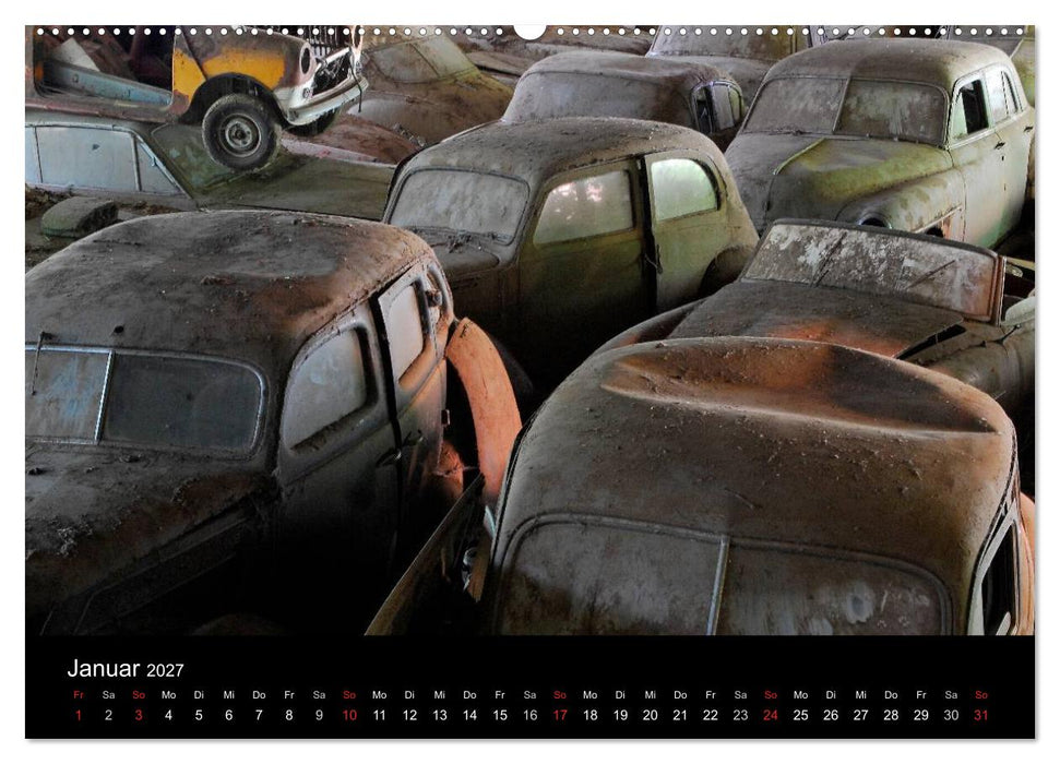 ROSTLAUBEN Die schönsten Autowracks (CALVENDO Premium Wandkalender 2027)
