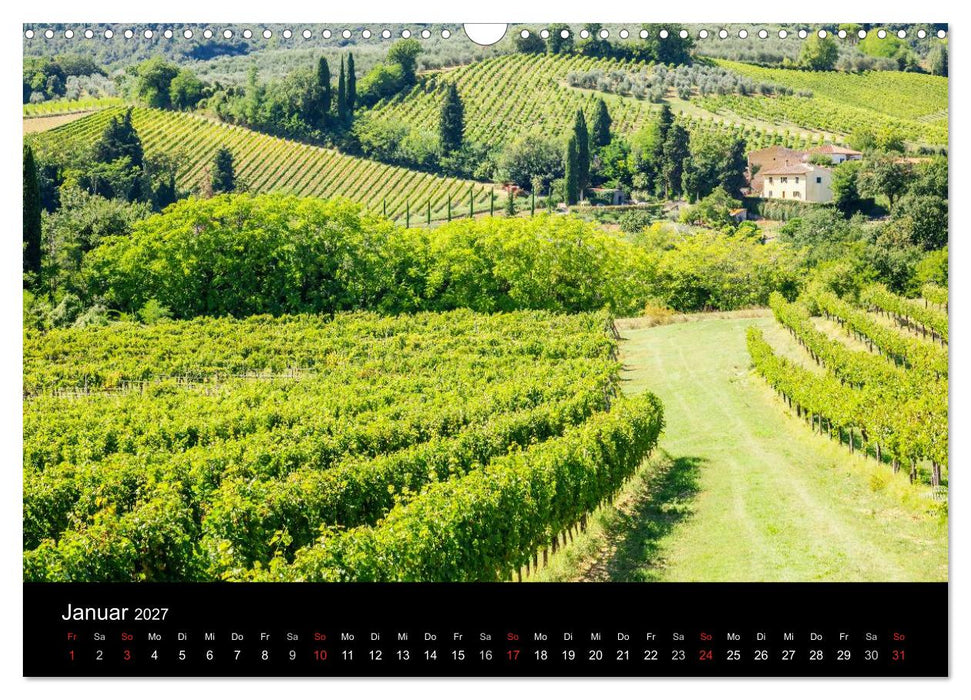 Toskana Landschaften (CALVENDO Wandkalender 2027)