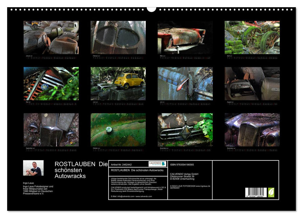 ROSTLAUBEN Die schönsten Autowracks (CALVENDO Wandkalender 2027)