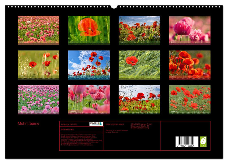 Mohnträume (CALVENDO Premium Wandkalender 2027)