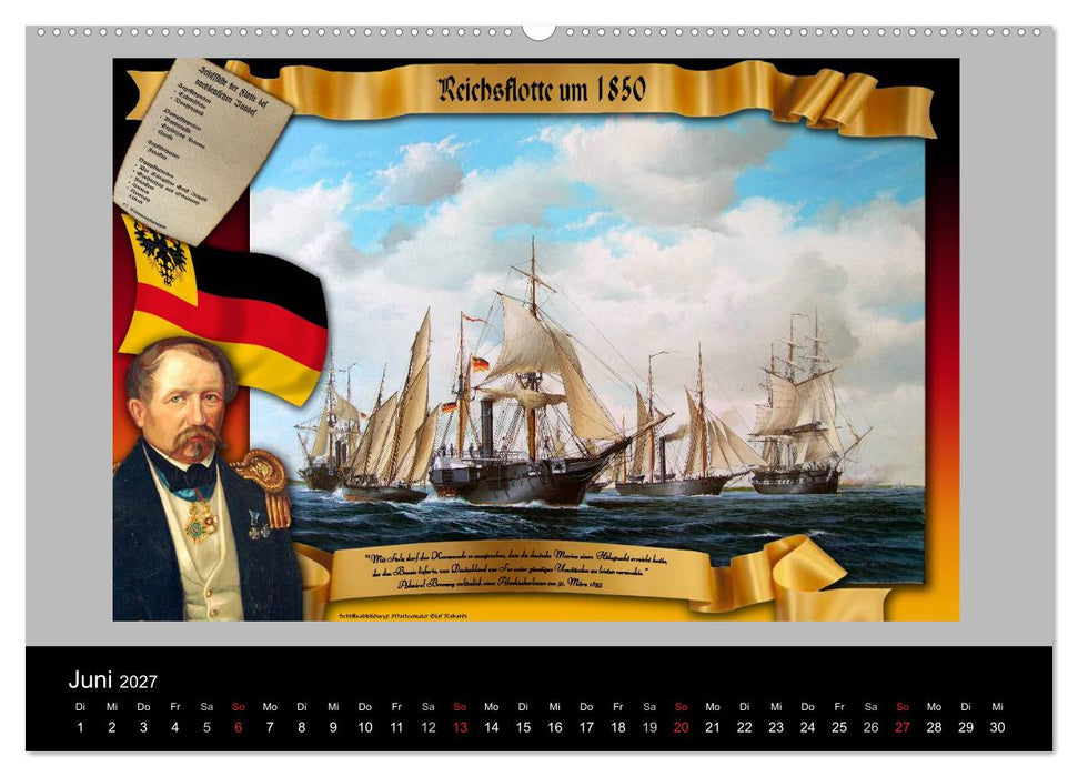 Schiffe im Spiegel ihrer Zeit (CALVENDO Premium Wandkalender 2027)