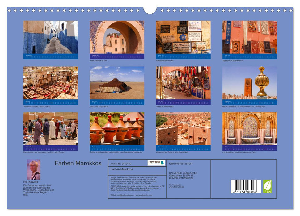 Farben Marokkos (CALVENDO Wandkalender 2027)