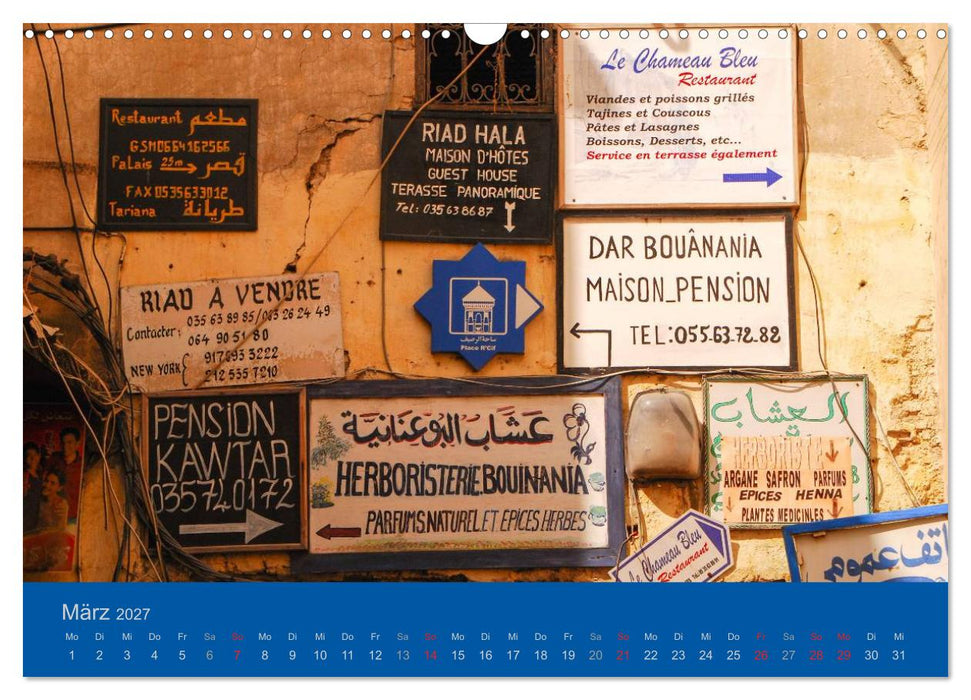 Farben Marokkos (CALVENDO Wandkalender 2027)