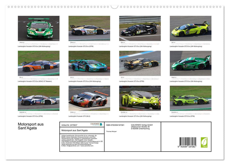 Motorsport aus Sant’Agata (CALVENDO Premium Wandkalender 2027)