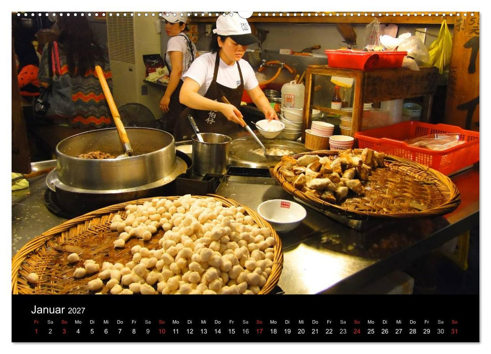 Taiwan kulinarisch erleben (CALVENDO Wandkalender 2027)