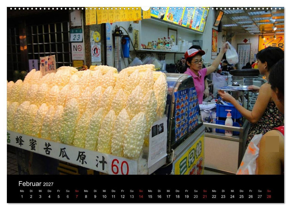Taiwan kulinarisch erleben (CALVENDO Wandkalender 2027)