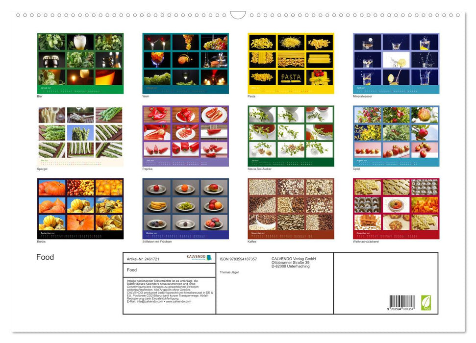 Food (CALVENDO Wandkalender 2027)