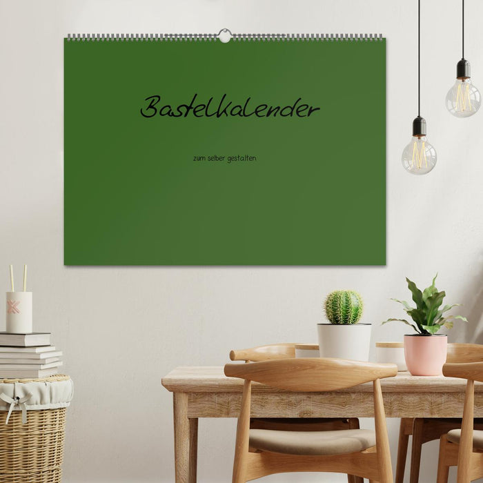 Bastelkalender - dunkel Grün (CALVENDO Wandkalender 2027)