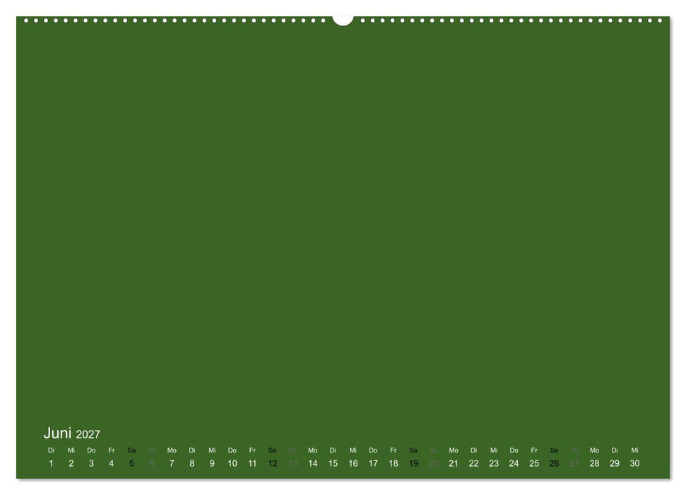Bastelkalender - dunkel Grün (CALVENDO Wandkalender 2027)