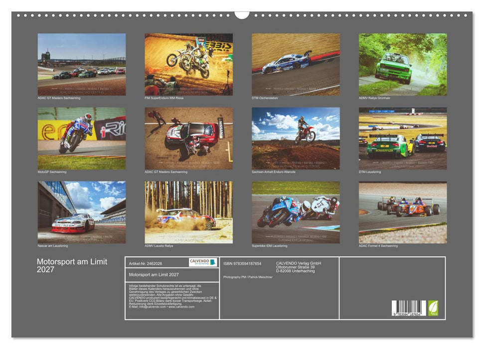 Motorsport am Limit 2027 (CALVENDO Wandkalender 2027)