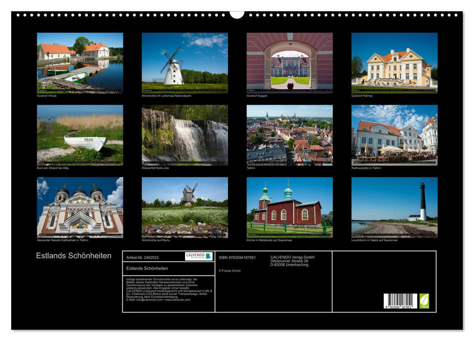 Estlands Schönheiten (CALVENDO Wandkalender 2027)