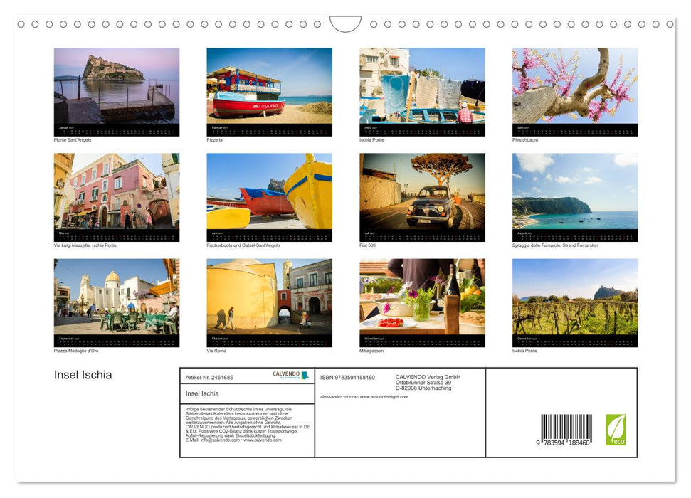 Insel Ischia (CALVENDO Wandkalender 2027)