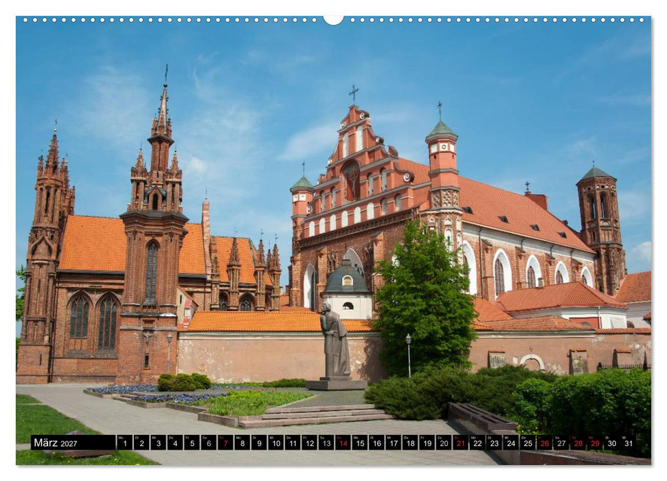 Hauptstädte des Baltikums (CALVENDO Premium Wandkalender 2027)