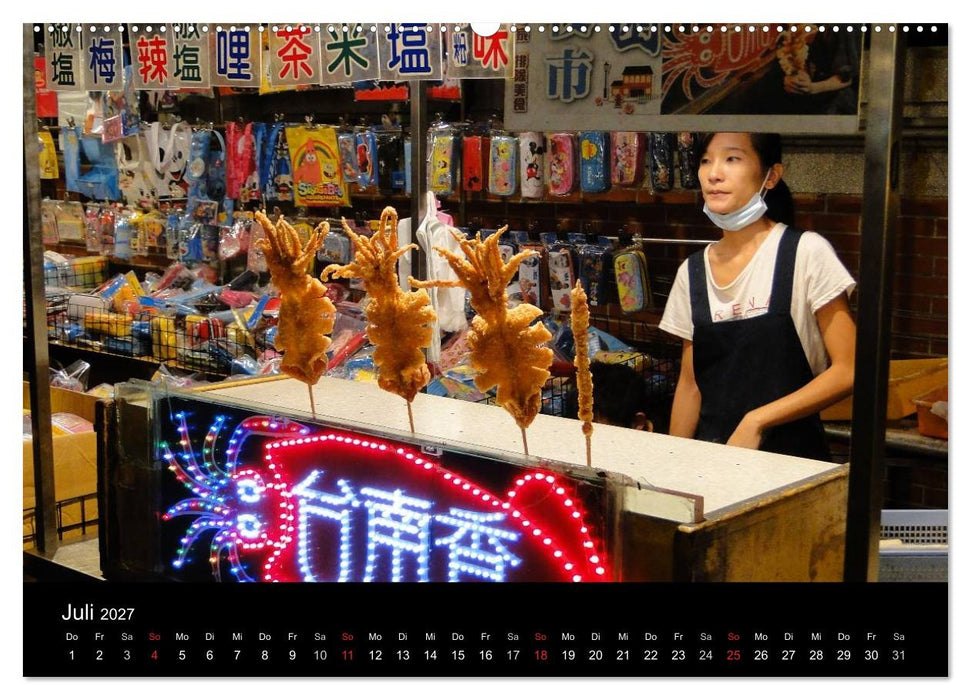 Taiwan kulinarisch erleben (CALVENDO Premium Wandkalender 2027)