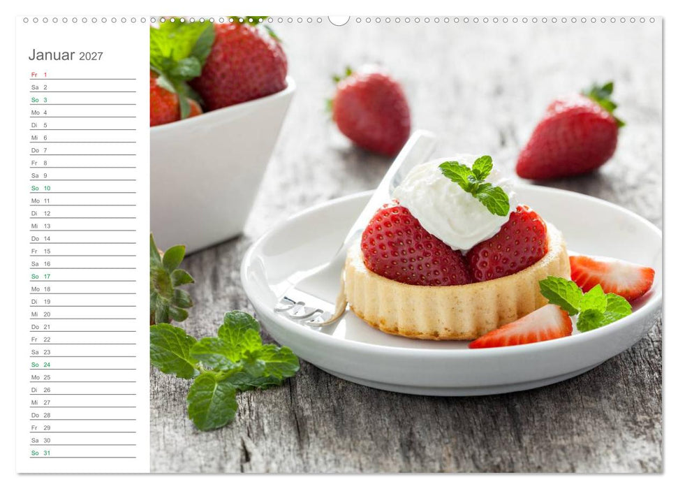 Mhhh... Kuchenzeit Mein Küchenplaner (CALVENDO Wandkalender 2027)