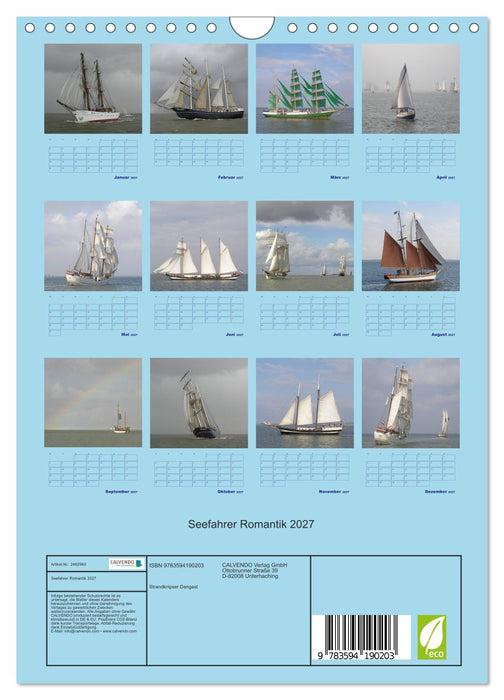 Seefahrer Romantik 2027 (CALVENDO Wandkalender 2027)