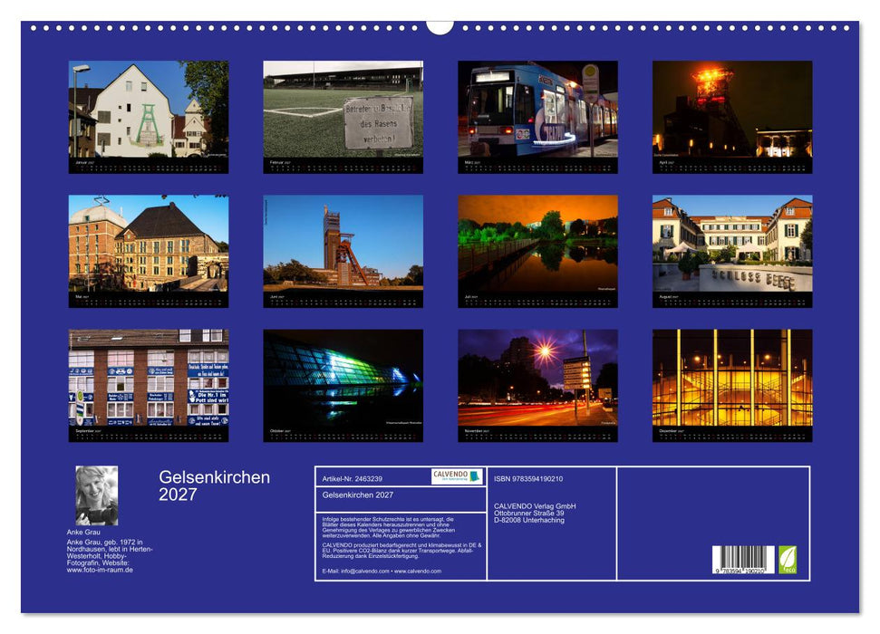 Gelsenkirchen 2027 (CALVENDO Wandkalender 2027)