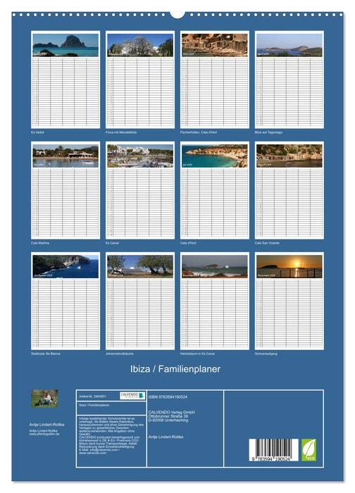 Ibiza / Familienplaner (CALVENDO Premium Wandkalender 2027)
