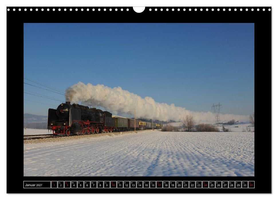 Eisenbahndampfromantik (CALVENDO Wandkalender 2027)